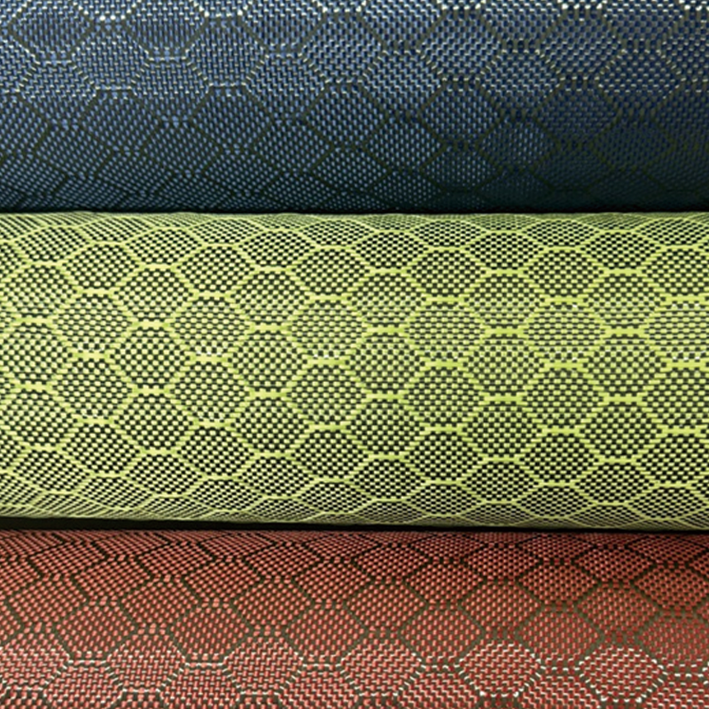 Futbol deseni Aramid karbon harmanlanmış lif bezi